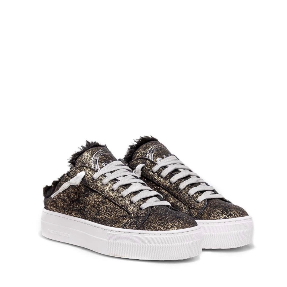 P448 Clara Faux Fur Lined Platform Slide Sneakers